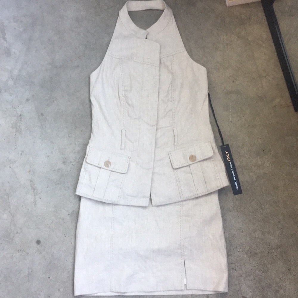 BeBe Tan Sexy Safari Suit Size 6